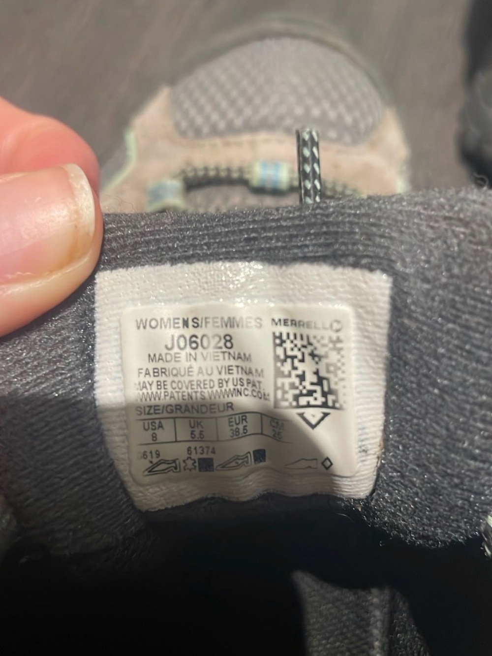 Merrell Women's Taupe and Gray Hiking Sneakers - Picture 7 of 7